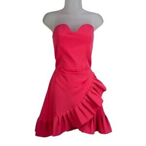 Alberto Audenino Pink Mini Strapless Dress